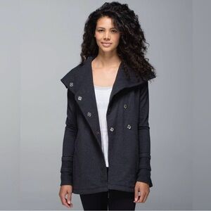 Lululemon - Stylish Blue Double-Breasted Gratitude Wrap Jacket